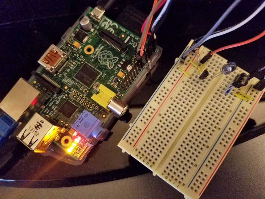 Completed Raspi and breadboard